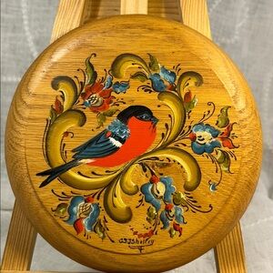 Hand painted wall decor snowbird bird